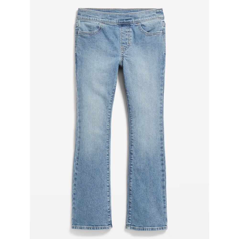 Old Navy Girls Wow Boot-Cut Built-In Tough Pull-On Jeans - Large - #507727